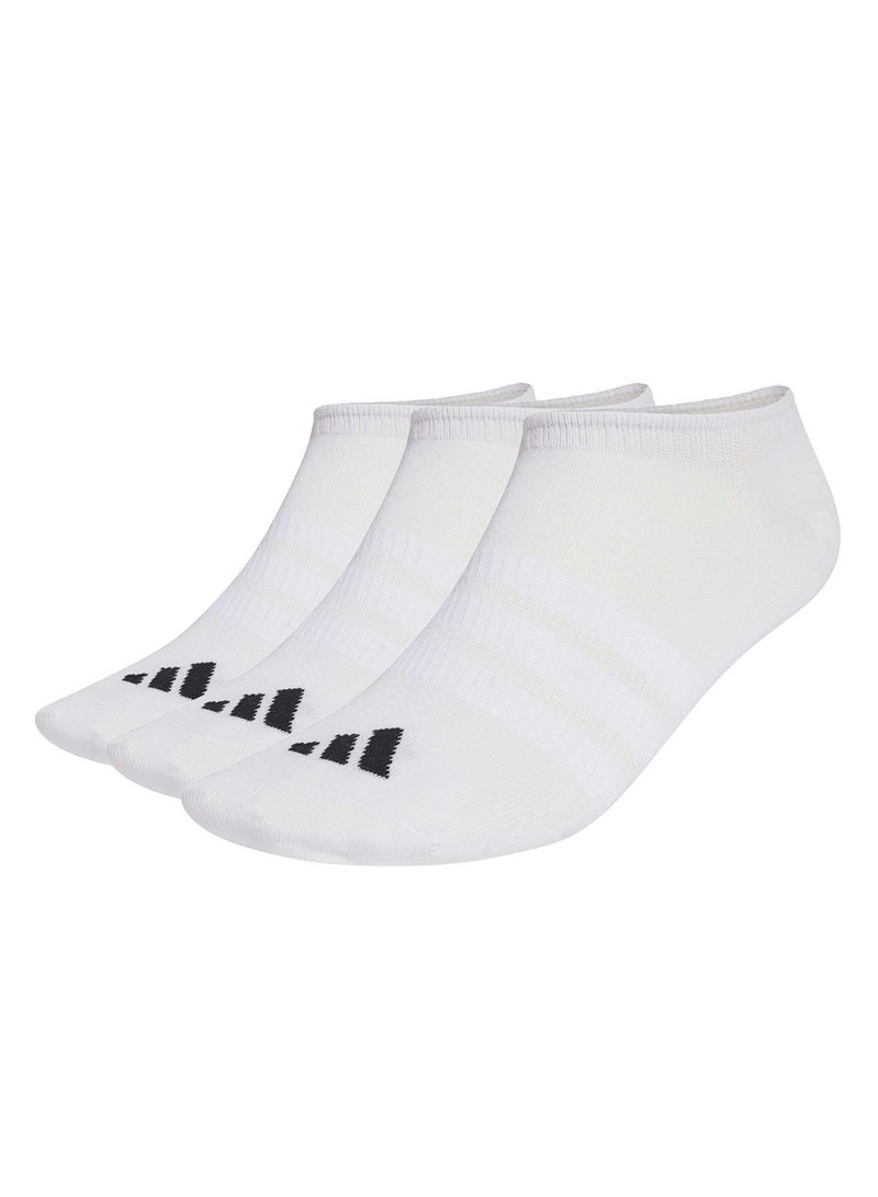 Adidas Thin&Light Sportswear No Show Socks 3 Pair Pack - Image 1