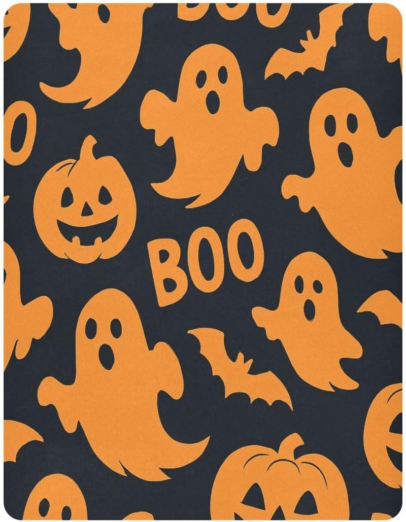 Halloween Boo Pumpkin Bat Crib Sheets for Boys Girls Ultra Soft Breathable Baby Crib Sheet Fitted Crib Sheets for Standard Size Crib and Toddler Mattresses, 39 x 27 Inch - Image 2