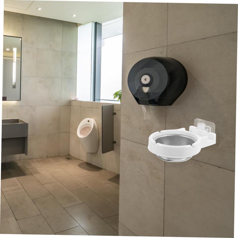White Wall Mounted Indoor Ashtray For Smoking Home Decoration Ash Bin - Image 4