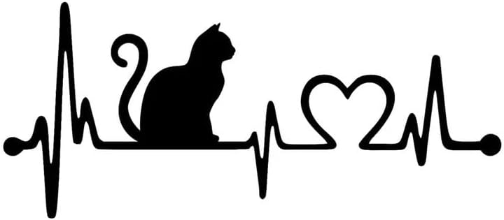 Horoof Home Cat Heartbeat Wall Art - Image 1