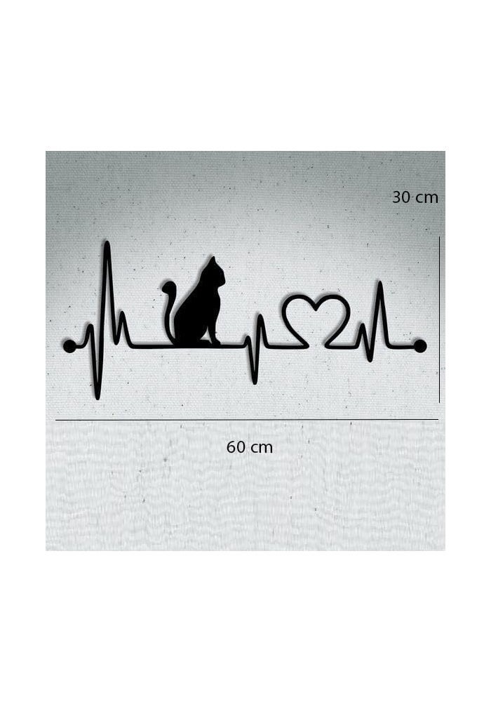Horoof Home Cat Heartbeat Wall Art - Image 3