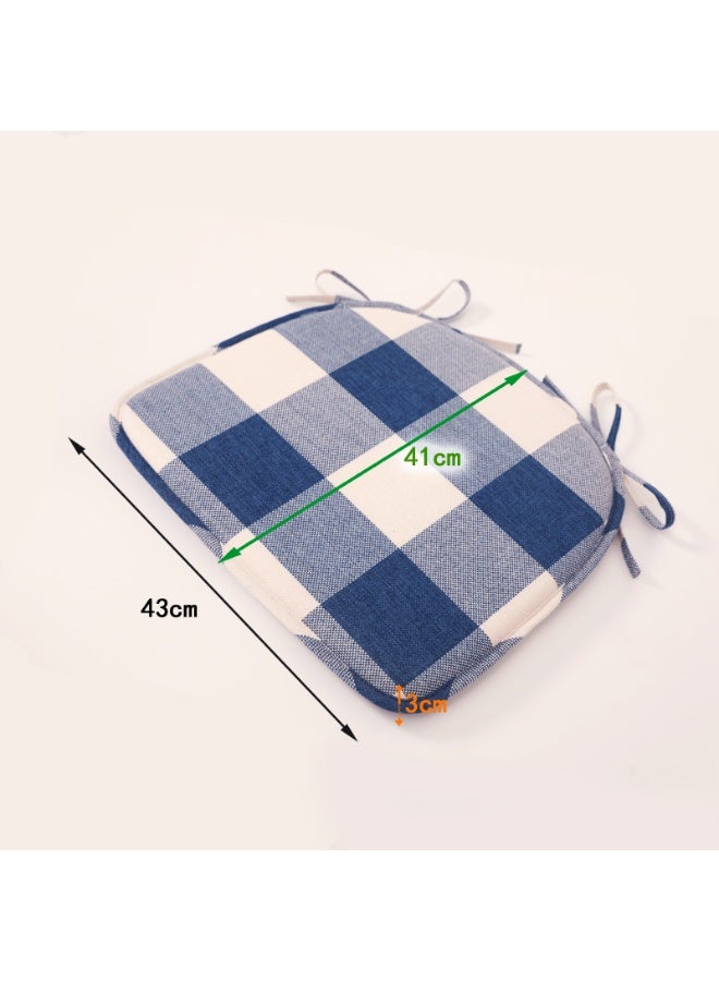 Foam Chair Cushions for Dining Chairs Set of 2, Non Slip Kitchen Chair Pads, 43x41x3 cm, Indoor Dining Chair Cushions with Ties, U-Shaped Seat Cushions for Kitchen Chairs - Image 2