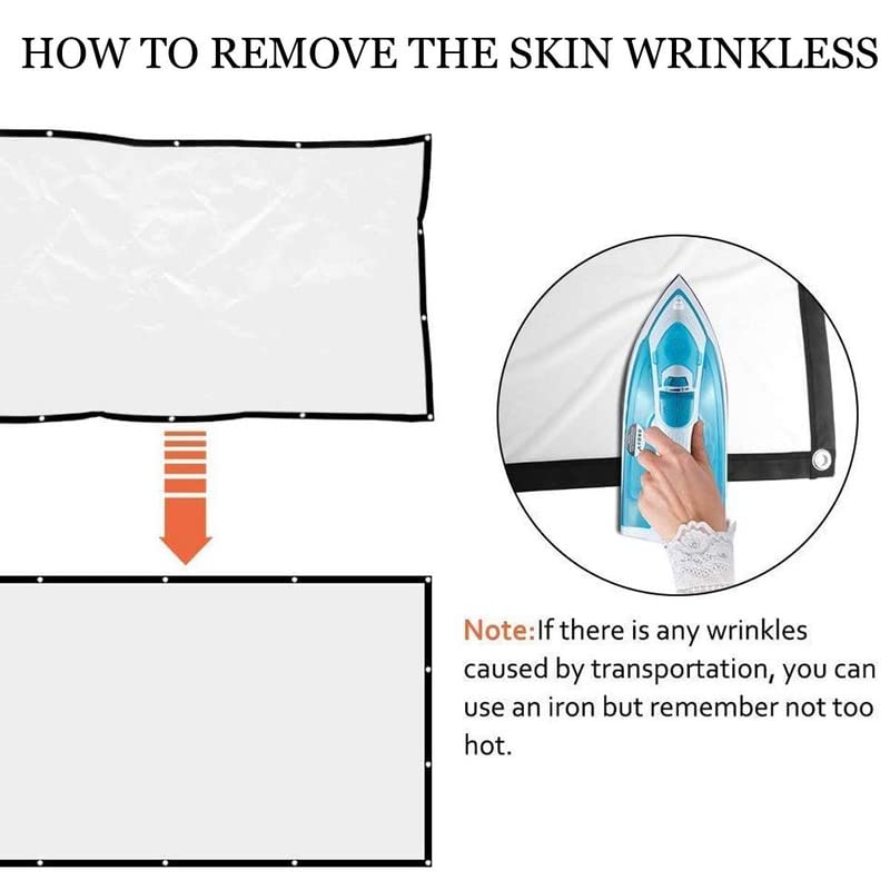 Vilro 84" Inch Projector Screen (Foldable) 6 x 4 Feet 4:3 Ratio 3D UHD Supported Projector Screen Vil-1(Width 184 cm x 124 cm Height) - Image 4