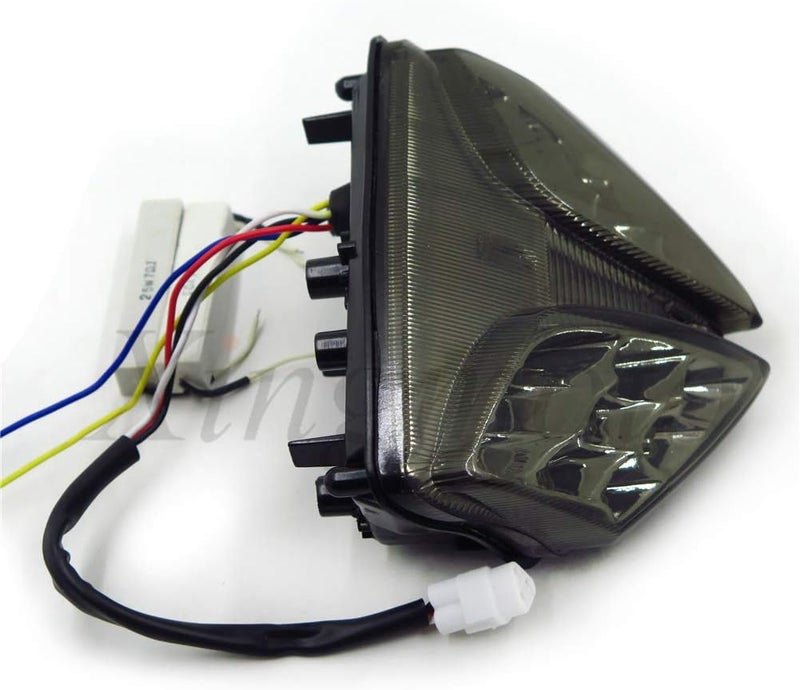 HASkulle Motorcycle Smoke LED Tail Light with Integrated Turn Signals for Suzuki GSXR 600 750 1000 (2008-2013) - Image 2