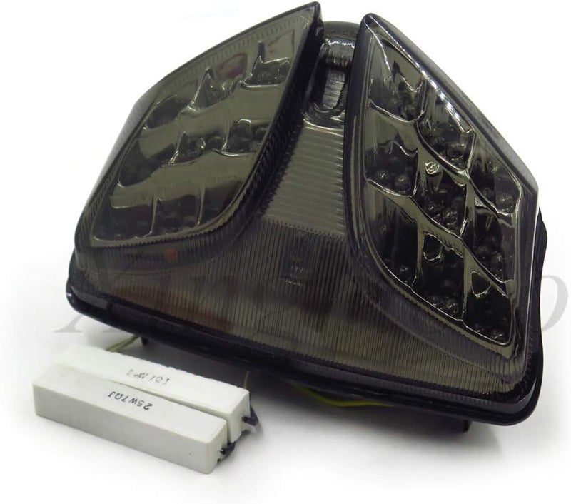 HASkulle Motorcycle Smoke LED Tail Light with Integrated Turn Signals for Suzuki GSXR 600 750 1000 (2008-2013) - Image 4