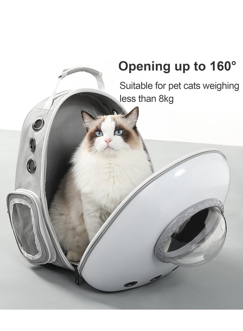Vparty Pet Space Capsule Backpack, Small Medium Cat Puppy Dog Carrier, Breathable Heat Proof, Pet Carrier for Travel Hiking Walking Camping, Airline Approved Cat Bubble Backpack  - Image 2