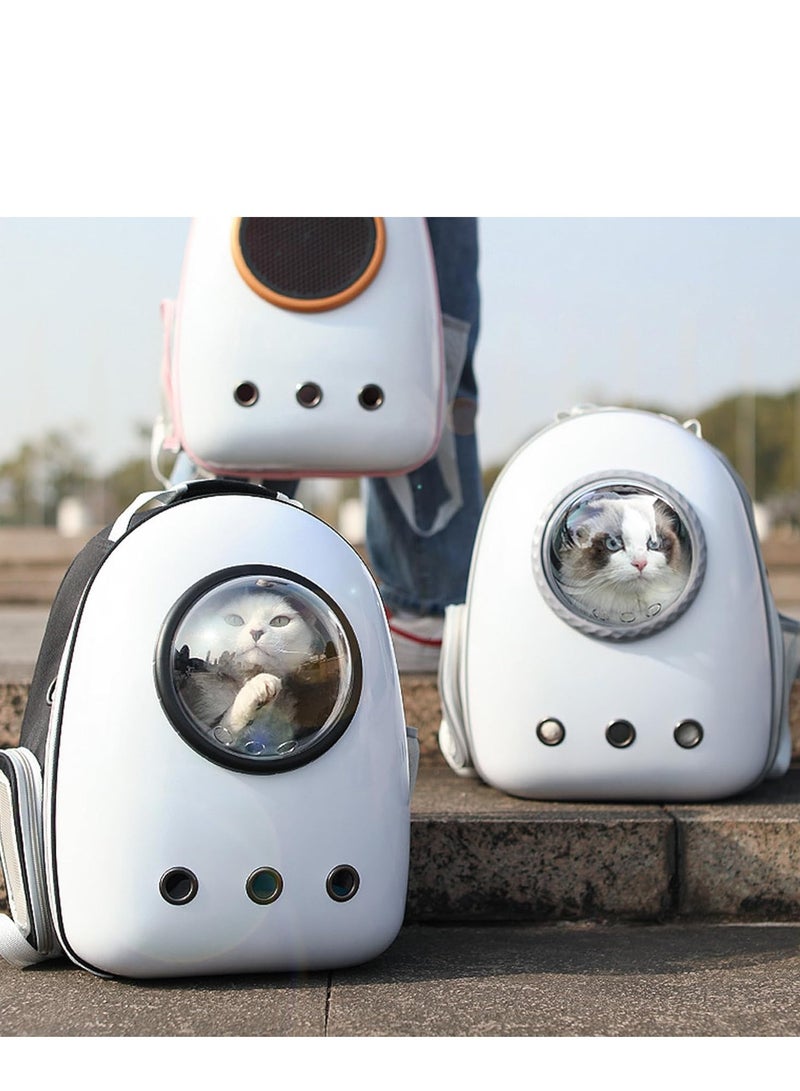 Vparty Pet Space Capsule Backpack, Small Medium Cat Puppy Dog Carrier, Breathable Heat Proof, Pet Carrier for Travel Hiking Walking Camping, Airline Approved Cat Bubble Backpack  - Image 4