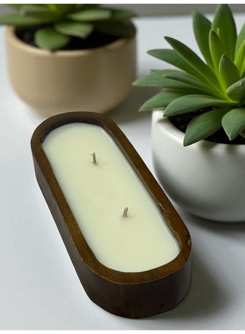 ANUM BY MUNA Luxury Scented Candle " Elegance Wood " Aged Vanilla - Image 1