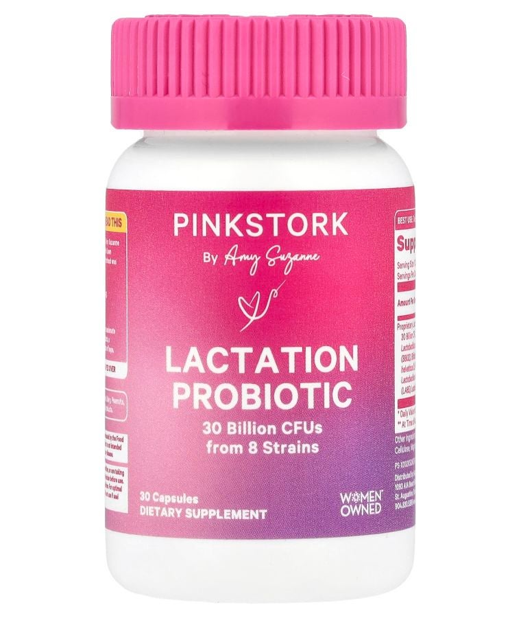 Pink Stork Lactation Probiotic 30 Billion CFUs 30 Capsules