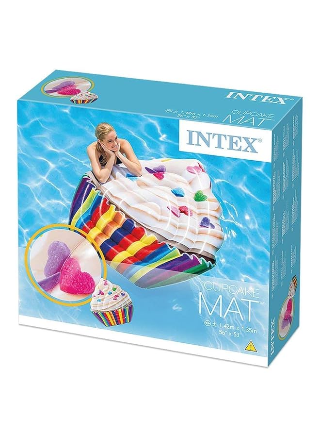 INTEX Floating Raft Cupcake Mat 58770 140 X 150 Cm Multi Colour - Image 3