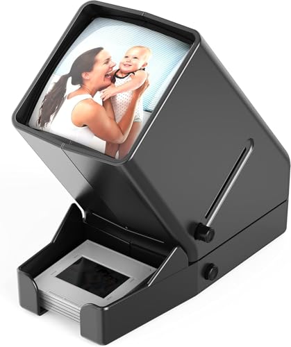 DIGITNOW 35mm Slide and Film Viewer, 3X Magnification, Battery Operation, LED Lighted Illuminated Viewing –for 35mm Slides & Positive Film Negatives(4AA Batteries Included) - Image 1