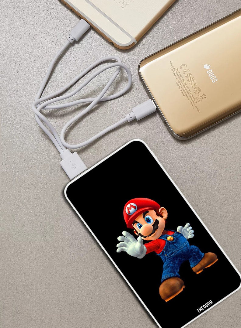 Theodor 10,000 mAh Super Fast Charging Ultra Compact Power Bank with Quick Charge & Power Delivery, Portable Charger For iPhone and Android Super Mario - Image 2