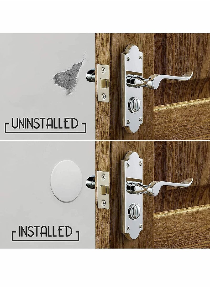 Door Stopper Wall Protector Large with Strong 3M Adhesive - Quiet and Shock Absorbent Silicone Wall Protectors from Door Knobs - Discreet Door Bumper to Protect Every Wall Surface - Image 3