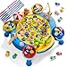 ORANGE OCEAN 70 PCS Magnetic Fishing Table Game for Kids Boys Toddlers Ages 35 46 Magnetic Fishing Toys with 360 Rotation Sound Birthday Toys Gifts for 3 4 5 6 Year Old Boys Kids 18 Players - Image 2
