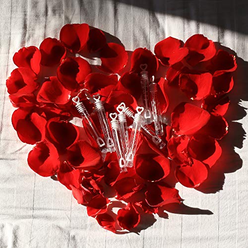 MAPIXO 56 Pack Mini White Heart Bubble Wands- Perfect Bubble Toy Ideal Party Favors for Weddings Support and Anniversaries, Valentine's Day, Family Reunion, Special Festival Gift for Couple, boy and Girl - Image 5
