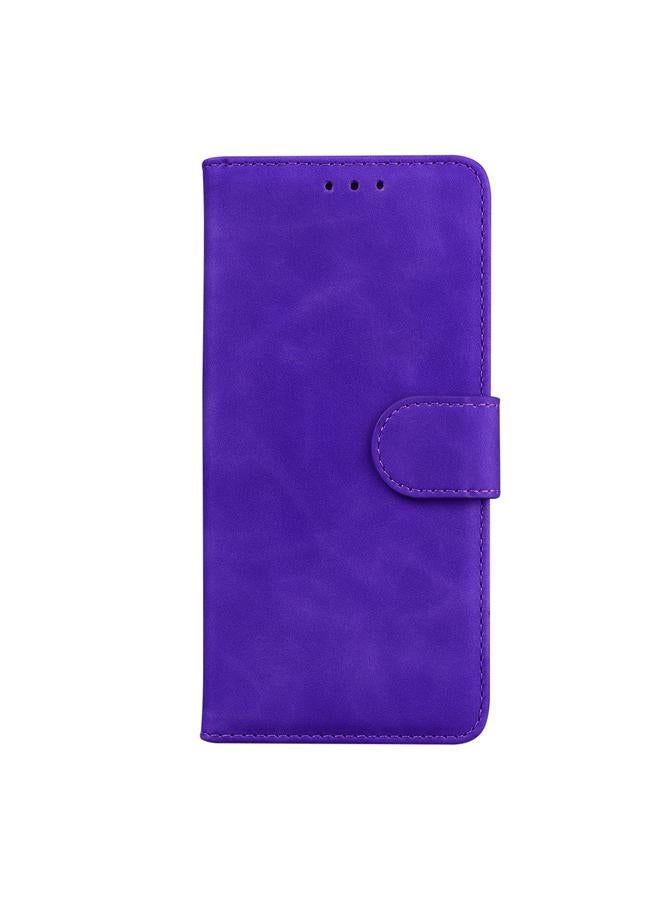 اس-توب جراب هاتف Realme C67 4G Global Skin Feel Pure Color Flip Leather - Image 3