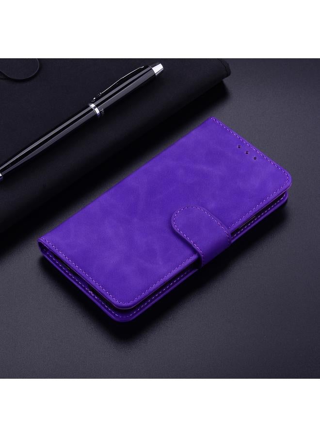 اس-توب جراب هاتف Realme C67 4G Global Skin Feel Pure Color Flip Leather - Image 2