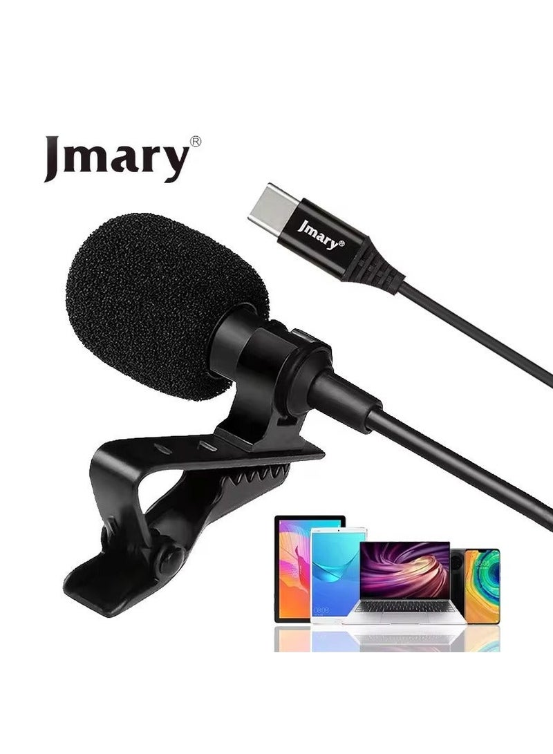 Jmary MCR2 Professional Type C Interface lapel mic 3.5mm micro type Mic Mobile Phone PC voice lavalier microphone - Image 5