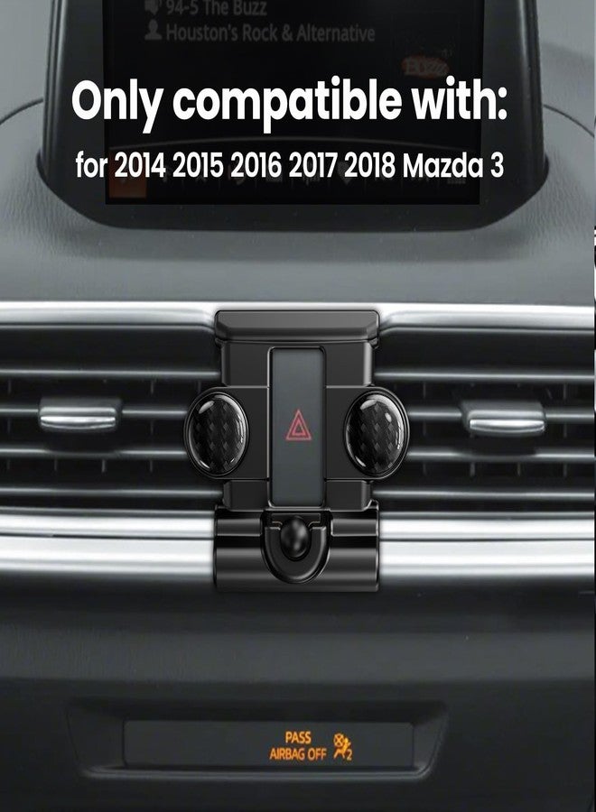 ELOHEI Phone Mount for Mazda 3 with Custom Base, Custom Fit Car Phone Holder for Mazda 3 2014 2015 2016 2017 2018 Car Accessories - Image 2