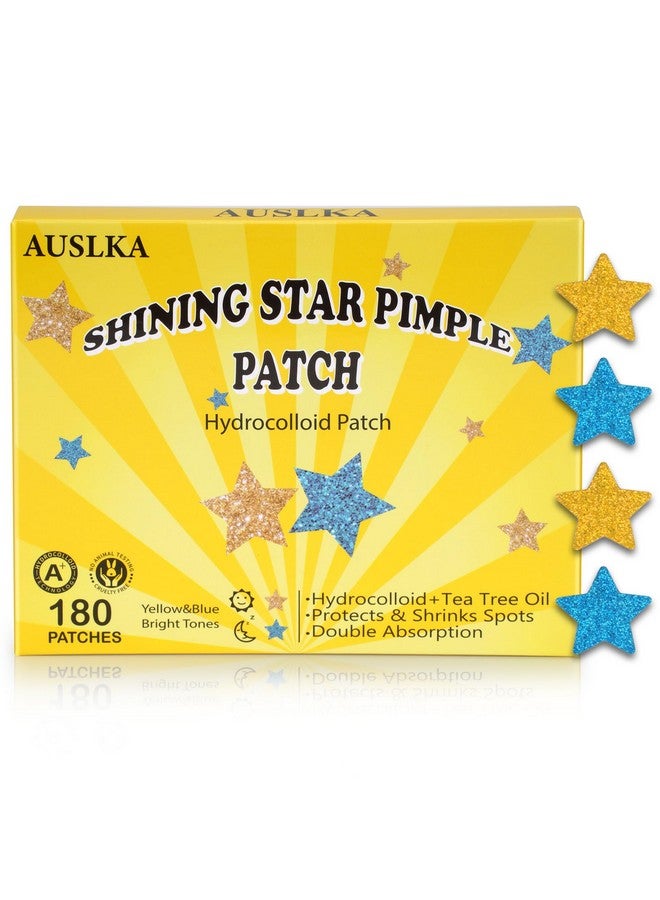 أوسلكا رقعة علاج البثور من Shining Star - رقعة مائية لتغطية البثور والبقع، رقعة علاج البثور لطيفة، ملصقات موضعية للوجه والبشرة (180 قطعة) - Image 1