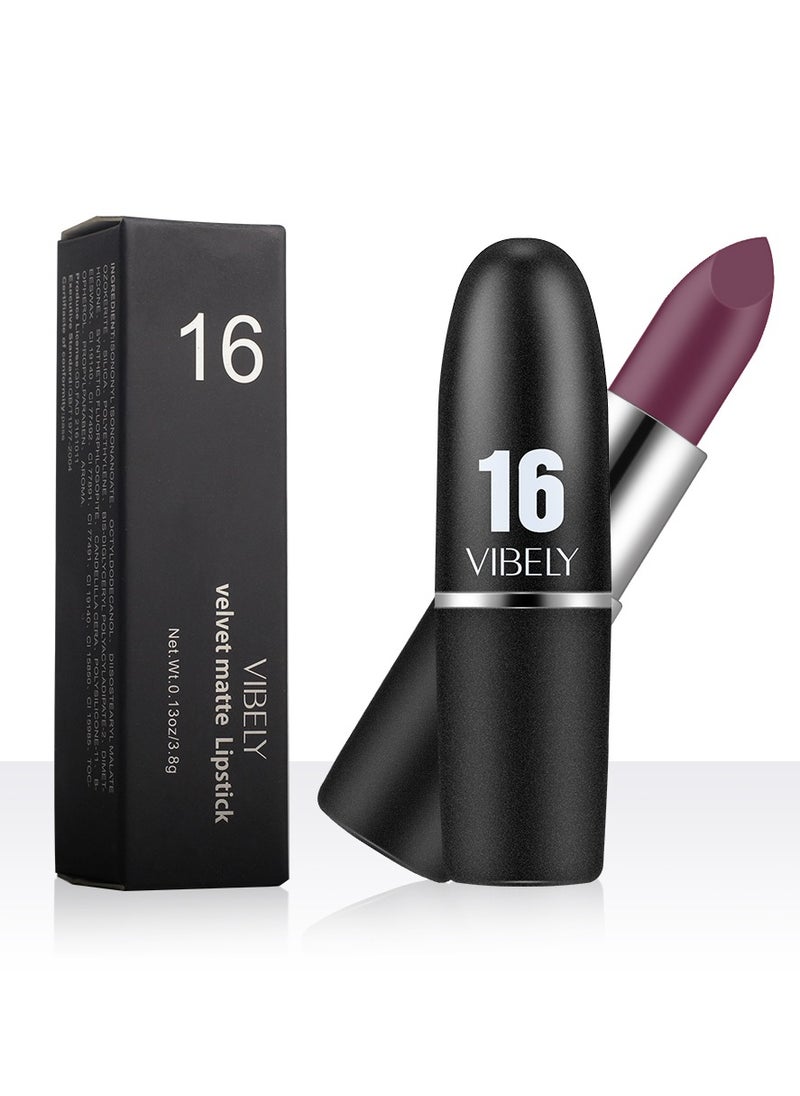 Vibely Vibely Velvet Matte Lipstick: Rich, Bold Color with a Soft Matte Finish Waterproof, Long-Lasting & Flawless Velvet Lips, One Size 04#  - Image 5