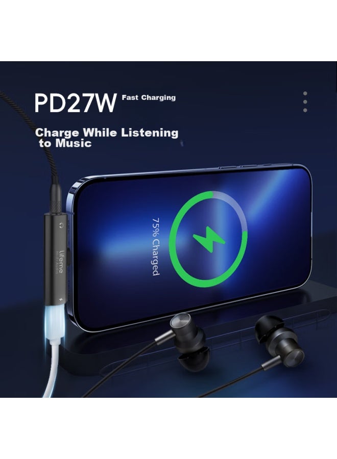 Lifeme Meilan Ea2 Fast Charging Decoding Earphone Adapter With Small Tail, Type-c To 3.5mm Audio Converter, Compatible With Meizu, Apple 16, Android, And Tablets - Image 4