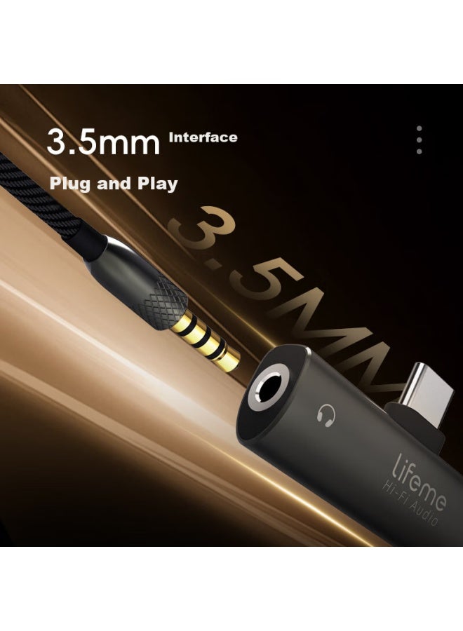 Lifeme Meilan Ea2 Fast Charging Decoding Earphone Adapter With Small Tail, Type-c To 3.5mm Audio Converter, Compatible With Meizu, Apple 16, Android, And Tablets - Image 5