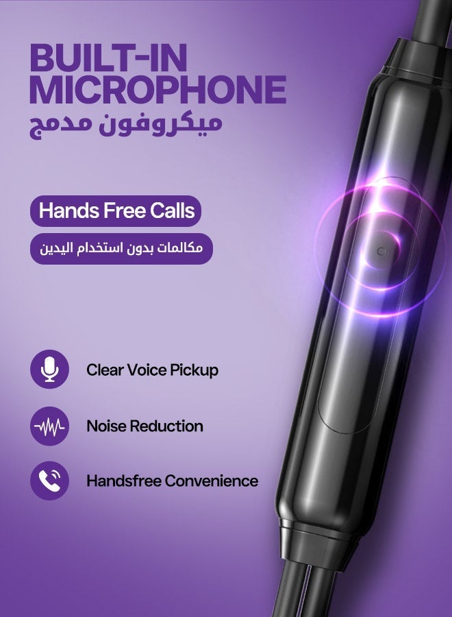 Faster USB-C Wired Earphones with Microphone, Hi-Fi Bass In-Ear Headphones, 10mm Dynamic Drivers, Metal Earbuds, 3.9FT Cable, Button Control, Compatible with iPhone, Samsung, iPad, MacBook & USB-C Laptops - Image 3