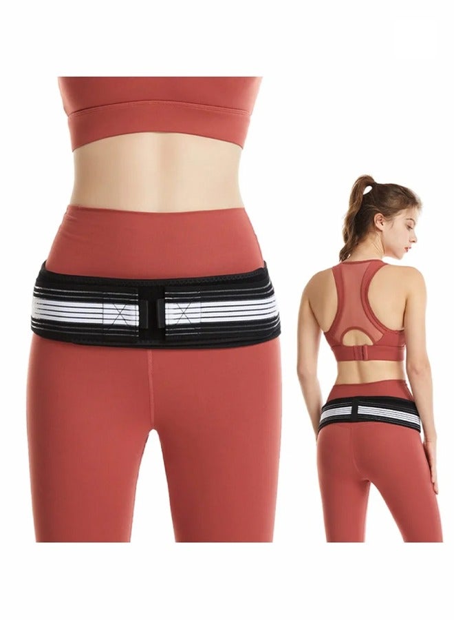 Generic Sacroiliac SI Joint Hip Belt, Lower Back Support Brace Hip Braces for Hip Pain Alleviate Sciatic Anti-Slip Sacroiliac Belt Pilling-Resistant Pelvic Belt for Men Women  - Image 1