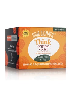 Four Sigmatic FOUR SIGMATIC medium roast Think Organic Coffee With Lion's Mane & Chaga Mushroom 25g 10 Packets  - Image 1