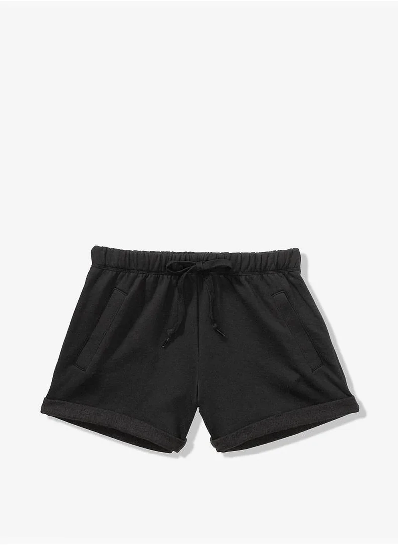 PINK 4.25" Rolled Hem Sweat Shorts