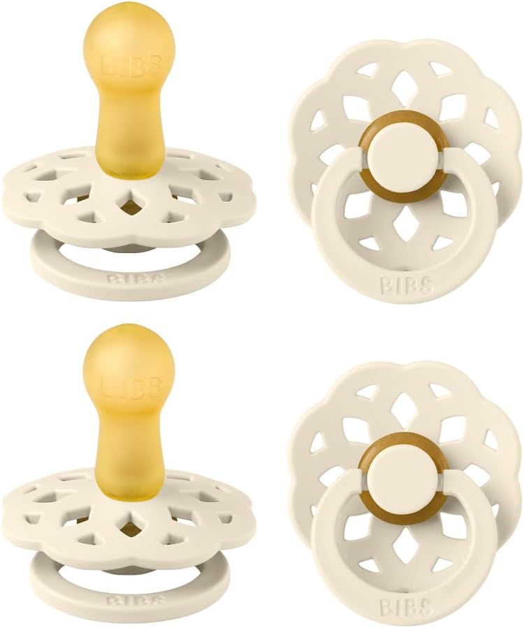 BIBS Boheme Soothers Pack of 4 - Ivory - Image 1