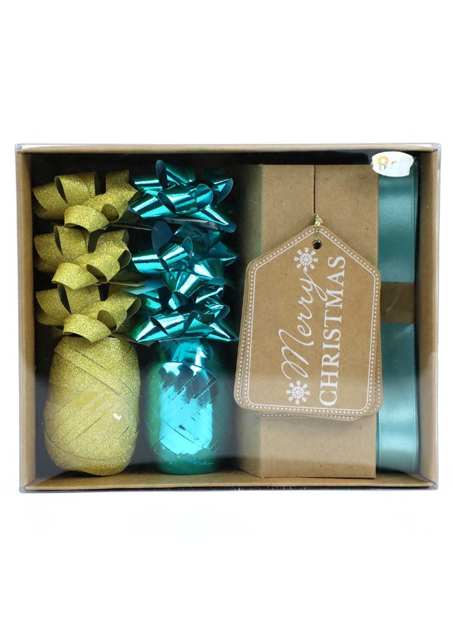 Trentor Christmas Gift Wrapping Accessories Set Bows, Ribbon & Tags - Image 2