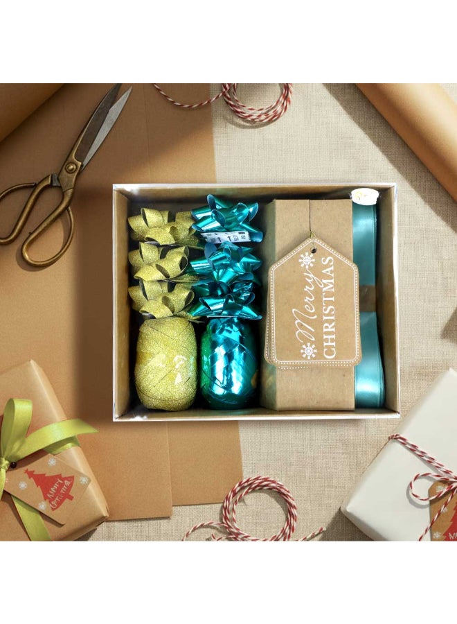 Trentor Christmas Gift Wrapping Accessories Set Bows, Ribbon & Tags - Image 1