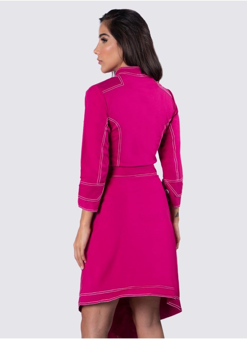 NIVA FASHION HOUSE Asymetric Stitch Detailing Skirt  - Image 5