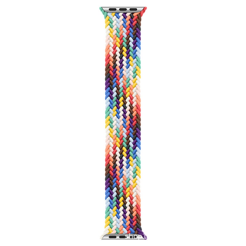 Suitable For Apple Braided Single Circle Strap Apple Watch87Se654 Integrated Nylon Official Same Head - Image 1