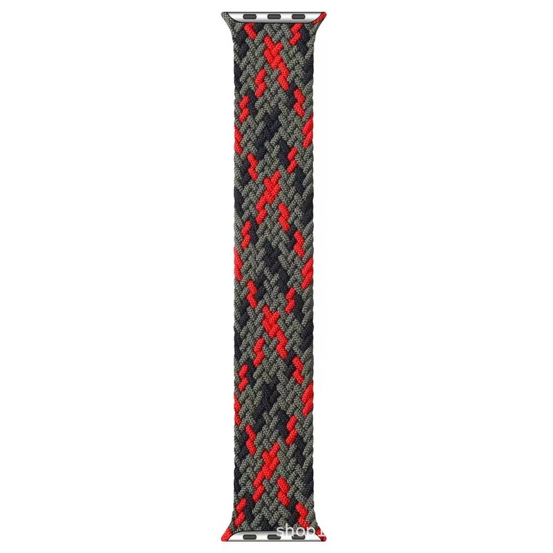 Suitable For Apple Braided Single Circle Strap Apple Watch87Se654 Integrated Nylon Official Same Head - Image 5