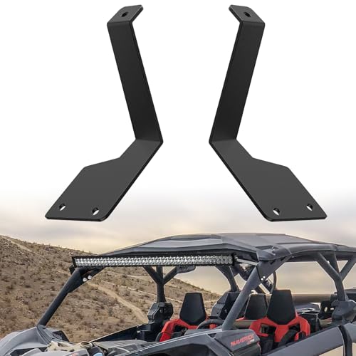 Nilight Light Bar Mounting Brackets for 42 Inch LED Straight Curved Lights UTV Roof Upper Windshield Compatible with Canam Maverick X3 MAX DS RS MR Turbo R 2017 2018 2019 2020 2021 2022 2023 2024 - Image 1