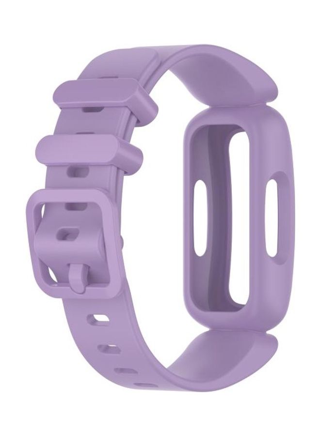 NIBEMINENT Silicone Replacement Strap Band For Fitbit Inspire 2 Light Purple - Image 1