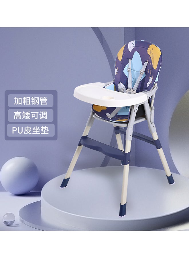 kiddoz Dining Baby High Chair - Blue  - Image 3