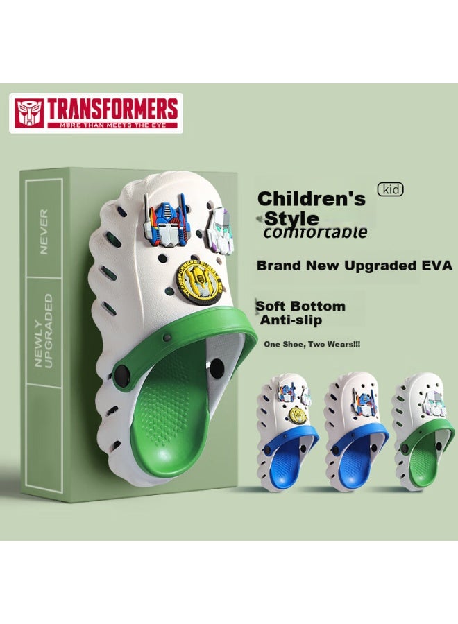 Transformers Children's Slippers Sandals For Older Boys And Girls Baby Clogs Flower Pattern Size 36/37 - Image 1