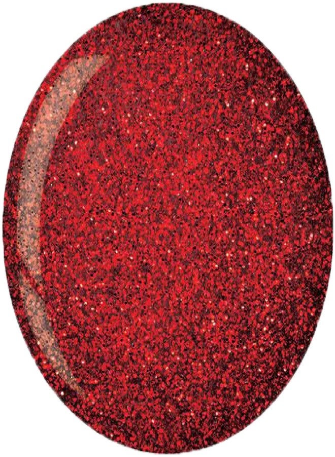 Cuccio Naturale Cuccio Powder Polish - Acrylic Nail Colour Dip System - 45g (1.6oz) Dipping Powder - Ruby Red Glitter - Image 1