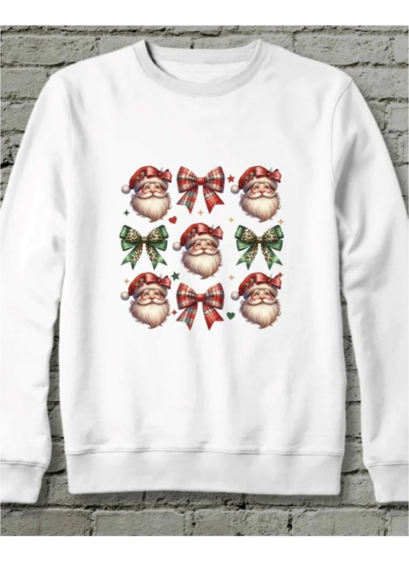 Hena Retro Christmas Santa Sweatshirt Black