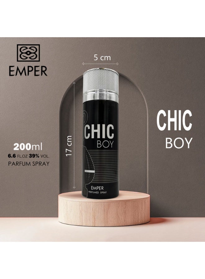 emper Chic Boy Perfume Body Spray For Men 200ml - Image 4