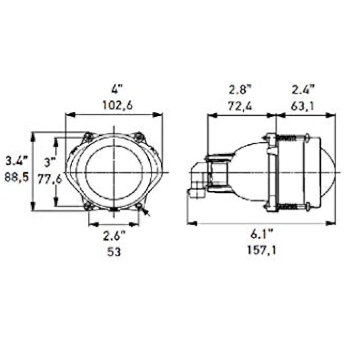 هيلا مجموعة مصابيح شعاع منخفض بوحدة 60 مم، 12 فولت، 60 واط، إضاءة عادية - Image 2