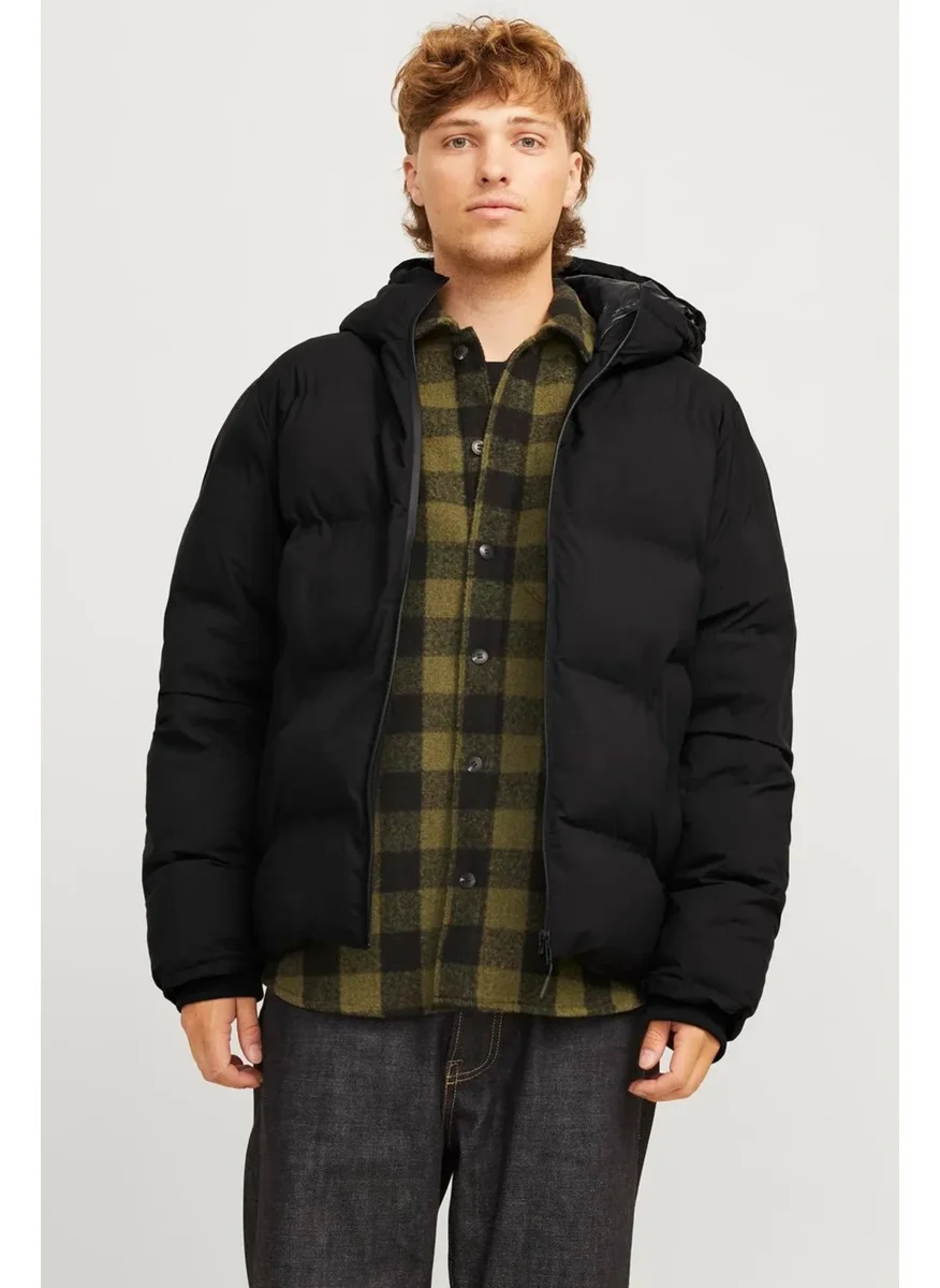 Jack Jones Men's Jjpayne Puffer Jacket - Black