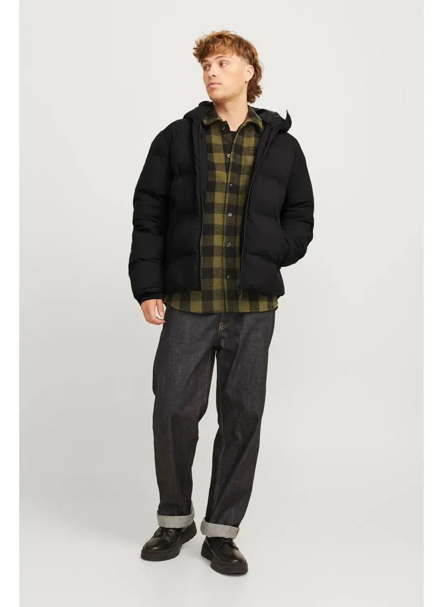 Jack Jones Men's Jjpayne Puffer Jacket - Black