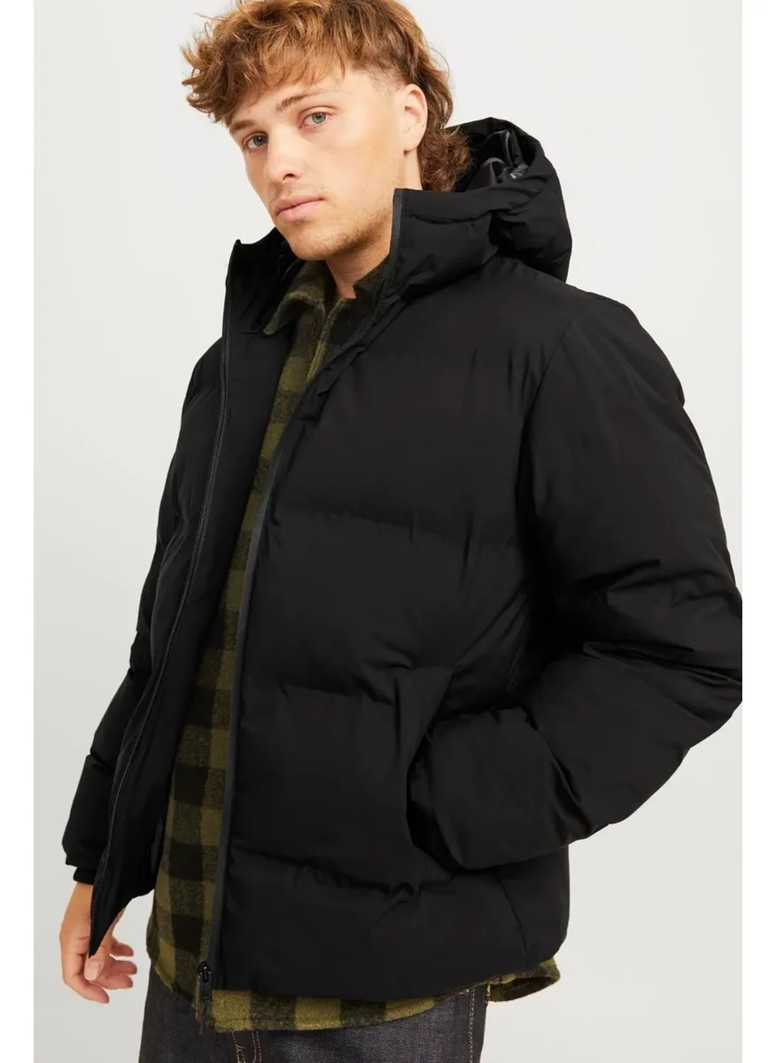 Jack Jones Men's Jjpayne Puffer Jacket - Black