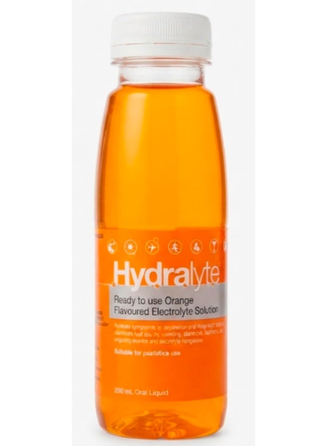 Orange Flavour Electrolyte Solution 4 × 250ml