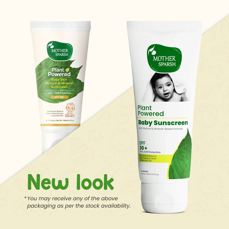 Mother Sparsh Plant Powered Baby Skin Sunscreen Lotion - 100gm - Image 1